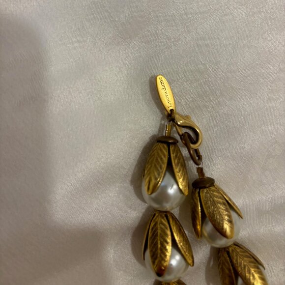 Anthropologie Gold and Pearl Necklace - Picture 3 of 3